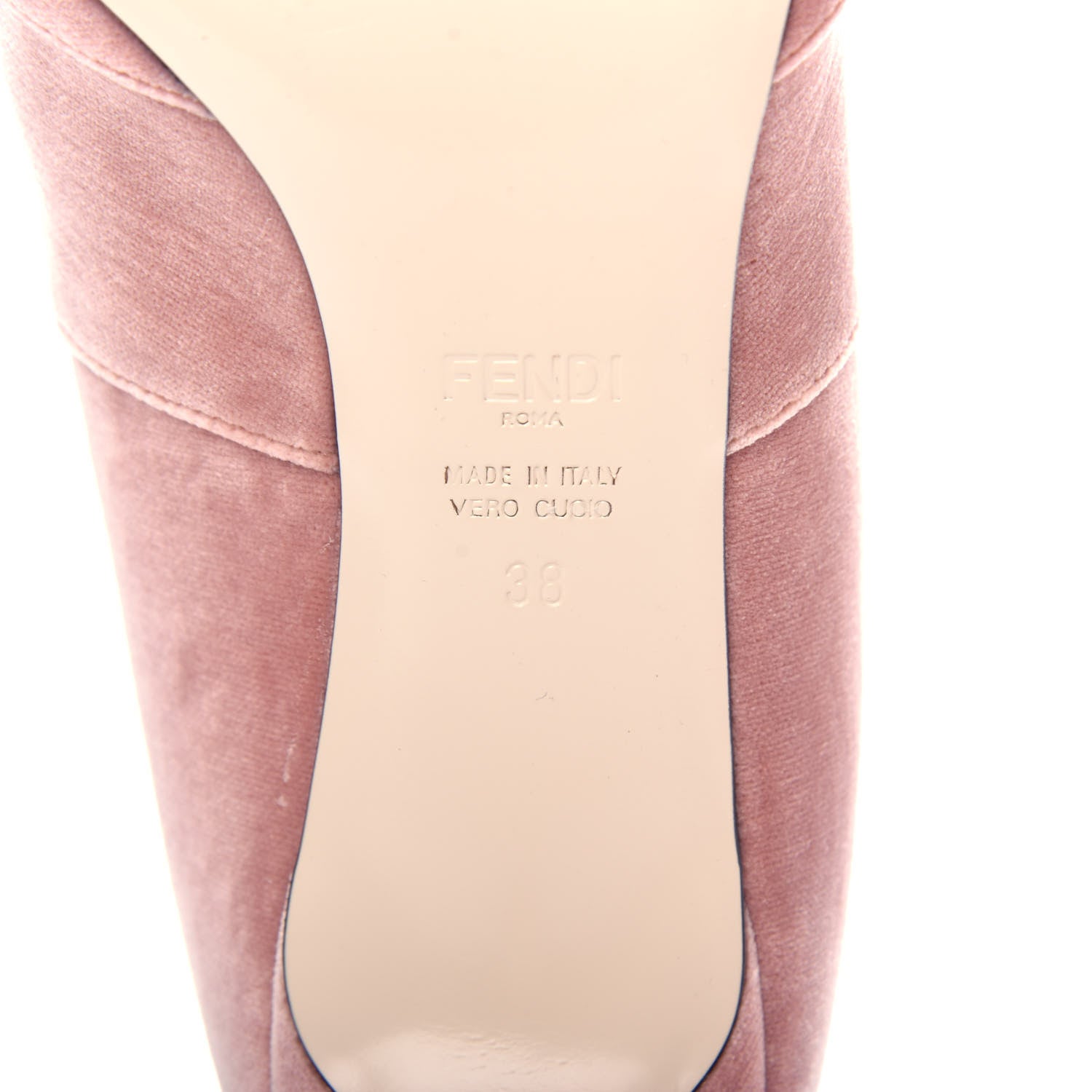 Fendi Velvet Lurex Rockoko Low Heel Sock Boots 38 Peonia Rosa Burdeos 9 of 9