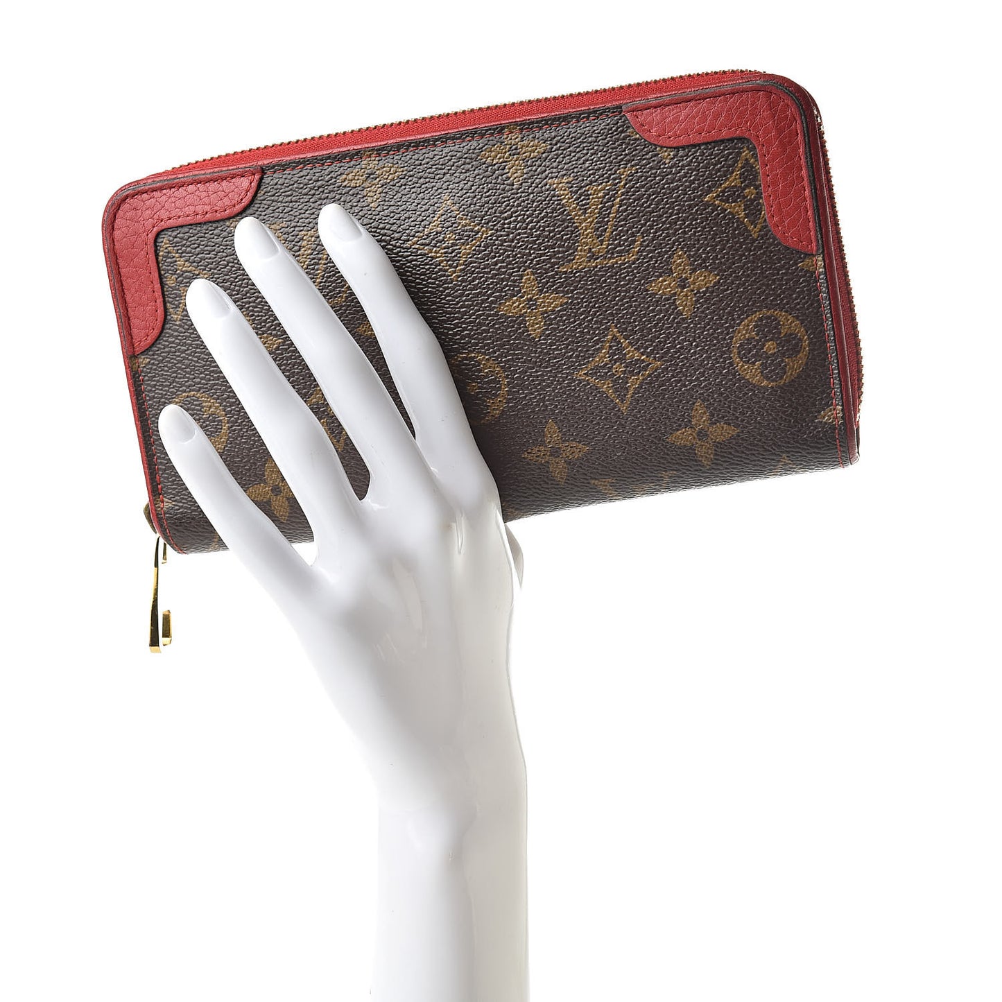 Monogram Retiro Zippy Wallet Cherry