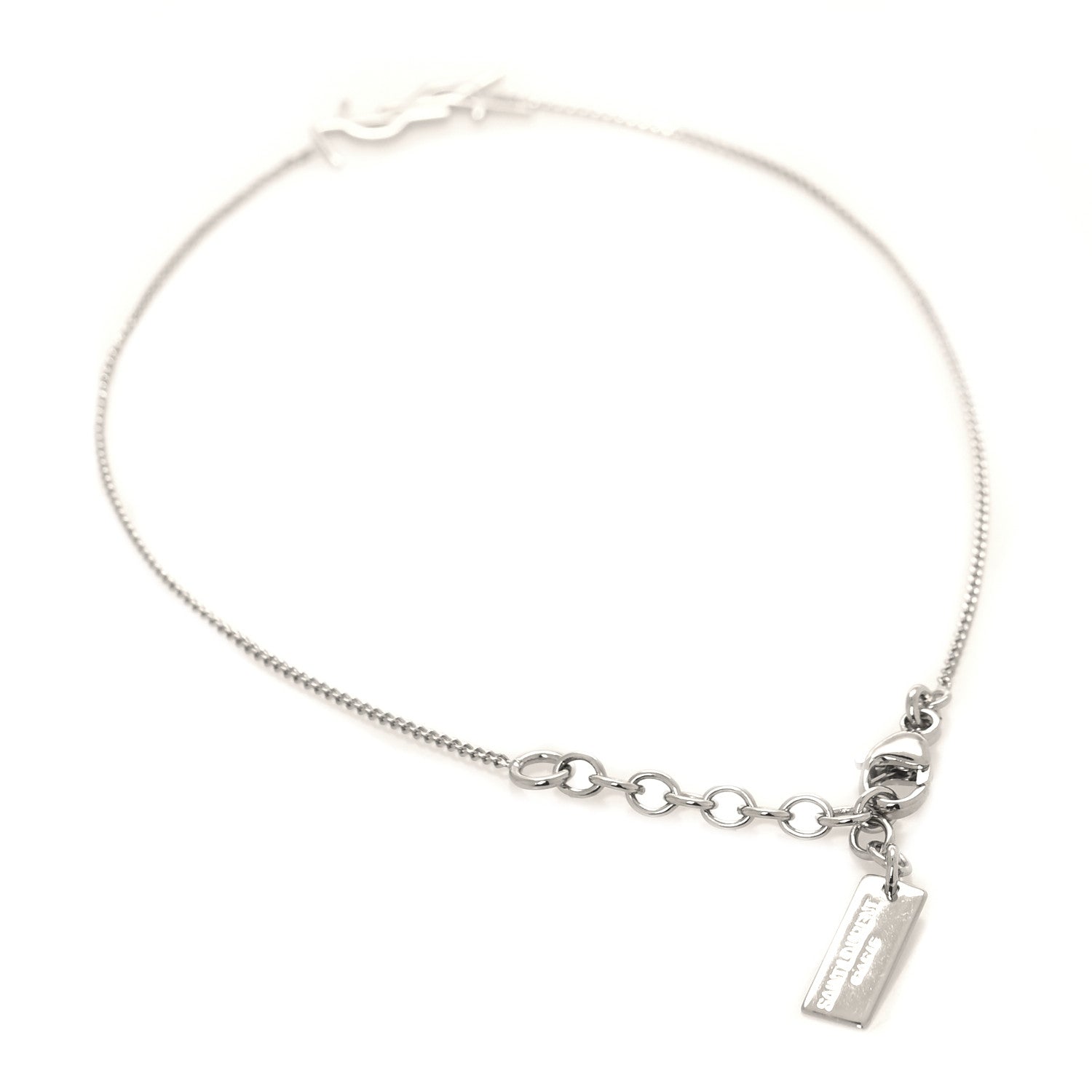 Saint Laurent Brass Monogram Charm Bracelet L Mirror 3 of 4