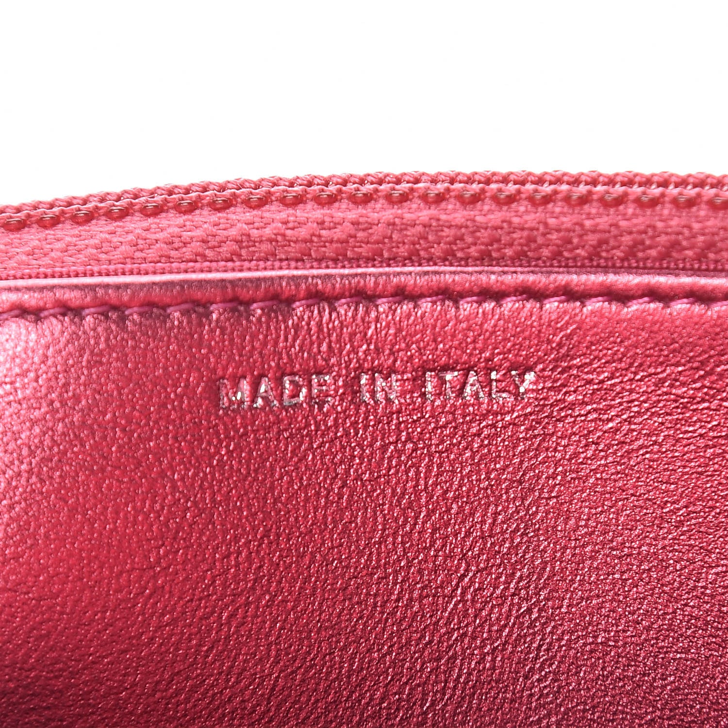 Chanel Metallic Patent Calfskin Quilted Boy Wallet On Chain WOC Fuchsia 7 of 13