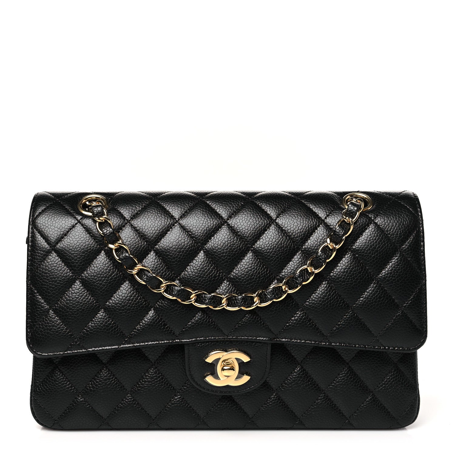 Chanel Caviar Quilted Medium Double Flap Black 1 of 11