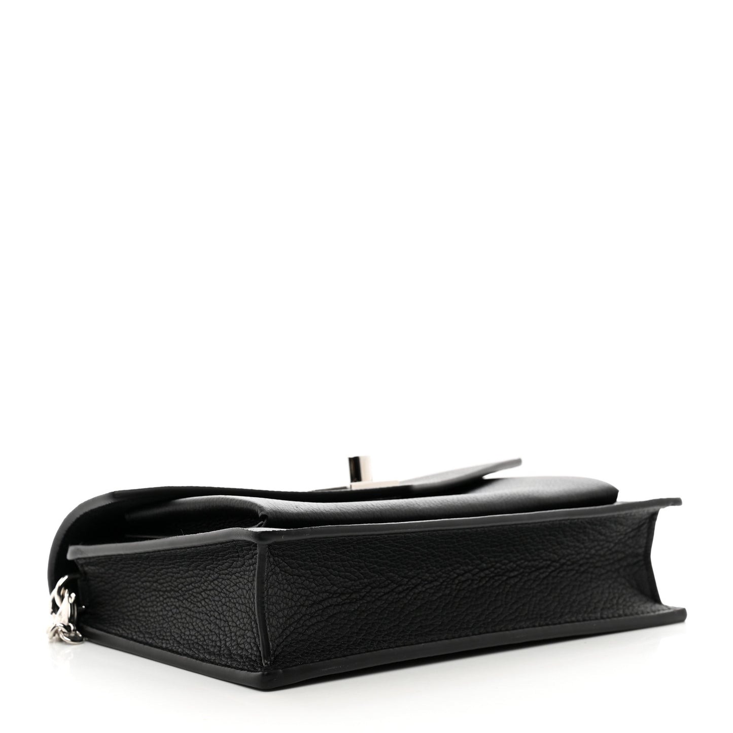 Soft Calfskin My Lockme Chain Pochette Black