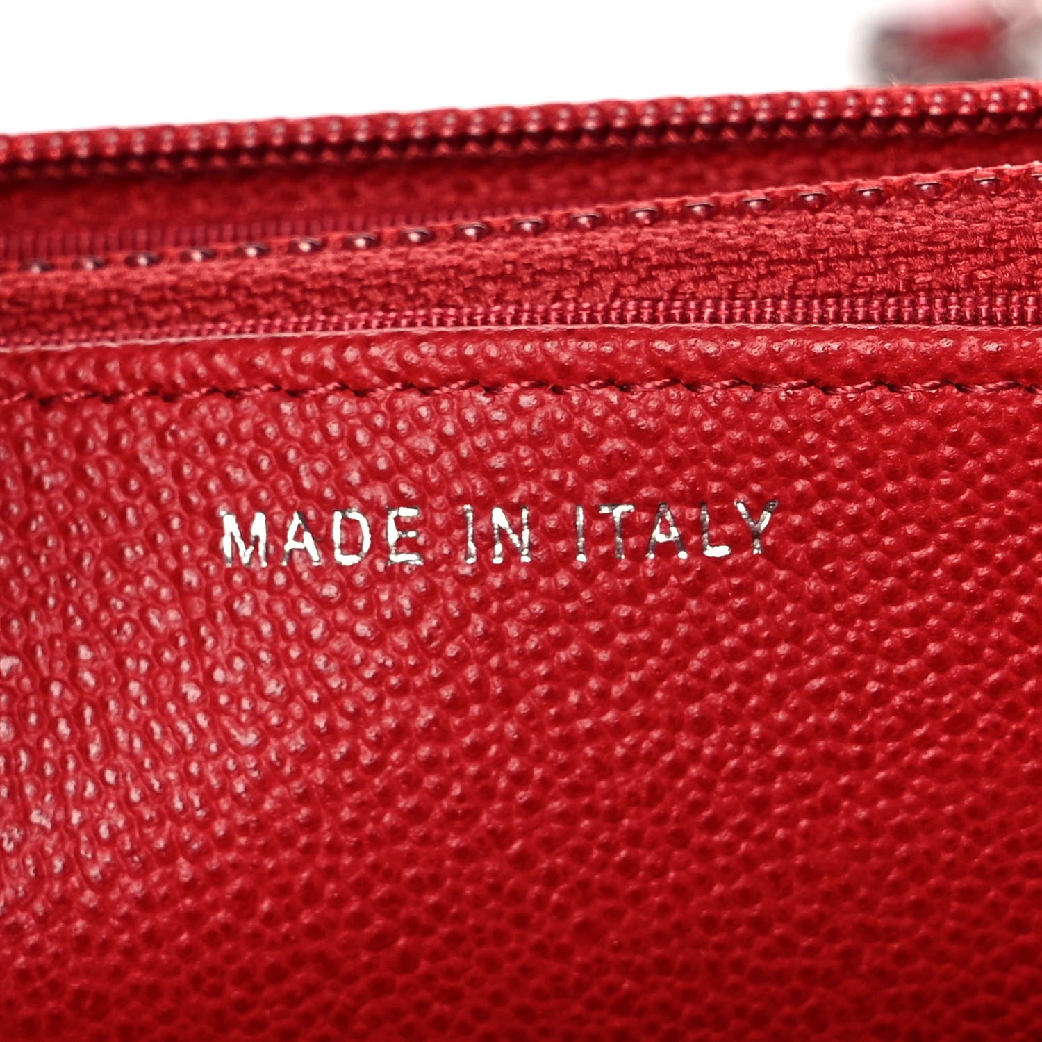 Chanel Grained Calfskin Quilted CC Box Wallet On Chain WOC Red 7 of 11