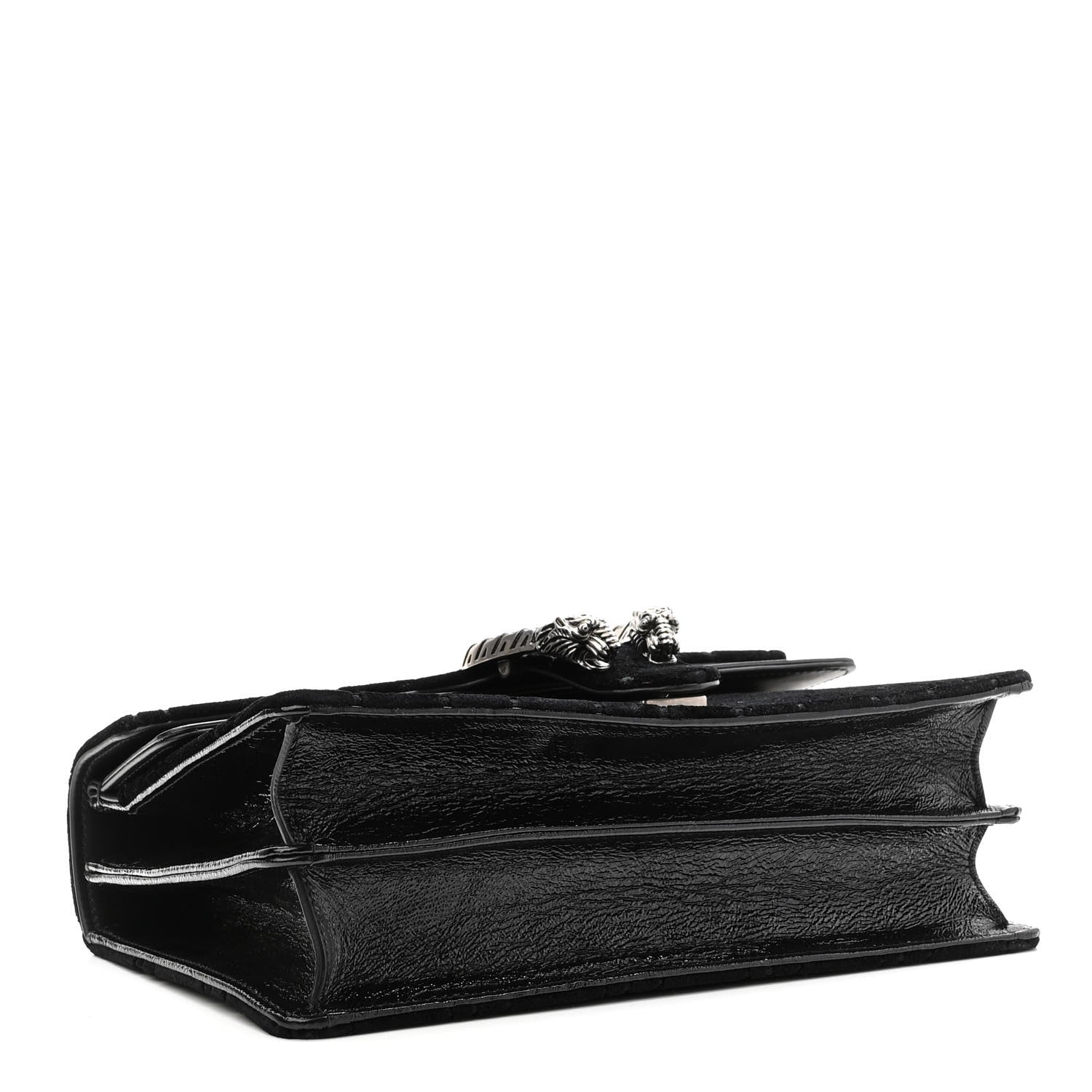 Gucci Velvet GG Monogram Small Dionysus Shoulder Bag Black 4 of 10
