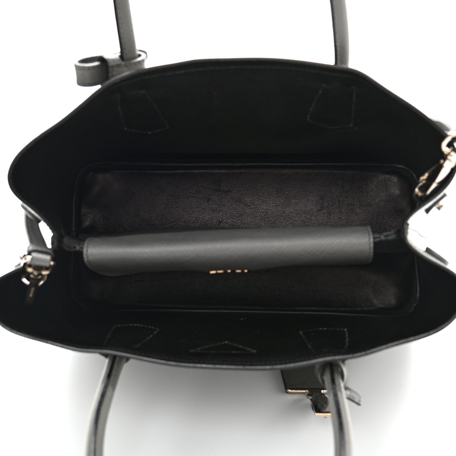Prada Saffiano Cuir Medium Double Bag Marmo 5 of 10