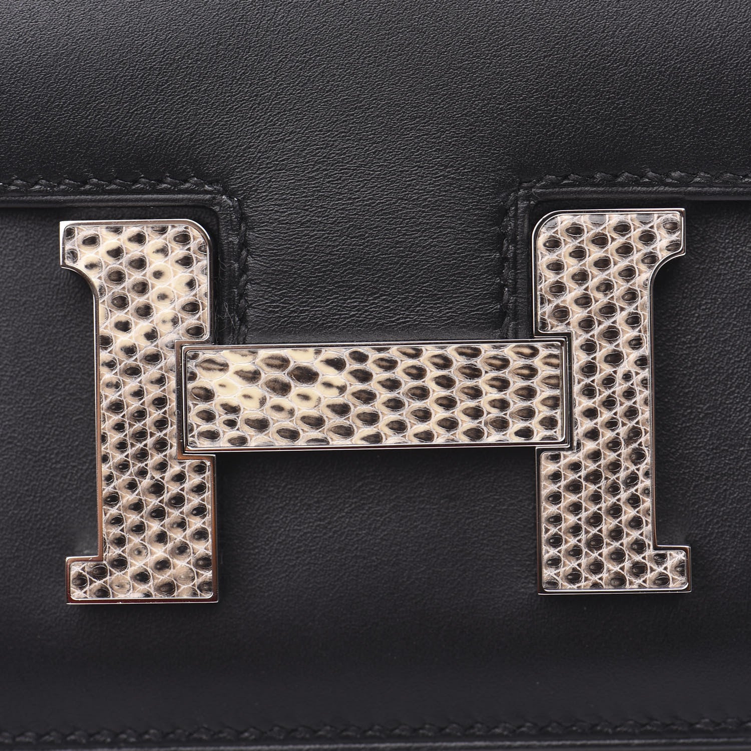 Hermes Veau Monsieur Lizard Constance 18 Black Ombre 14 of 15