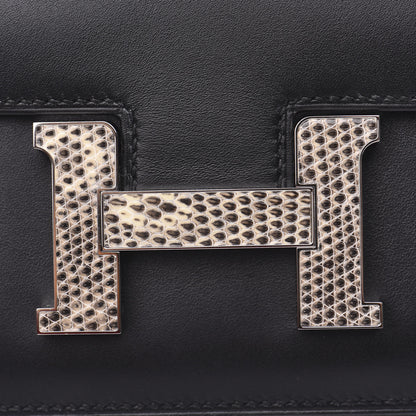 Hermes Veau Monsieur Lizard Constance 18 Black Ombre 14 of 15