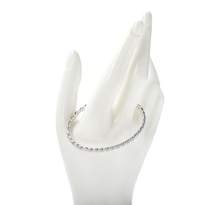 David Yurman 18K White Gold Diamond 3.5mm Paveflex Single Row Bracelet 2 of 4