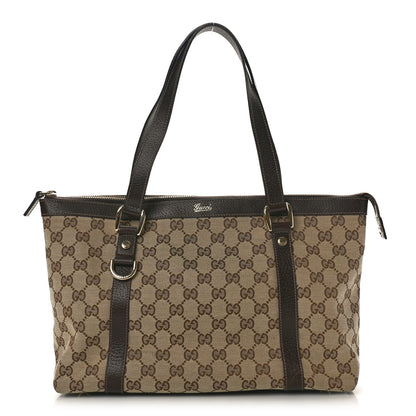 Gucci Monogram Medium Abbey Tote Brown 1 of 10