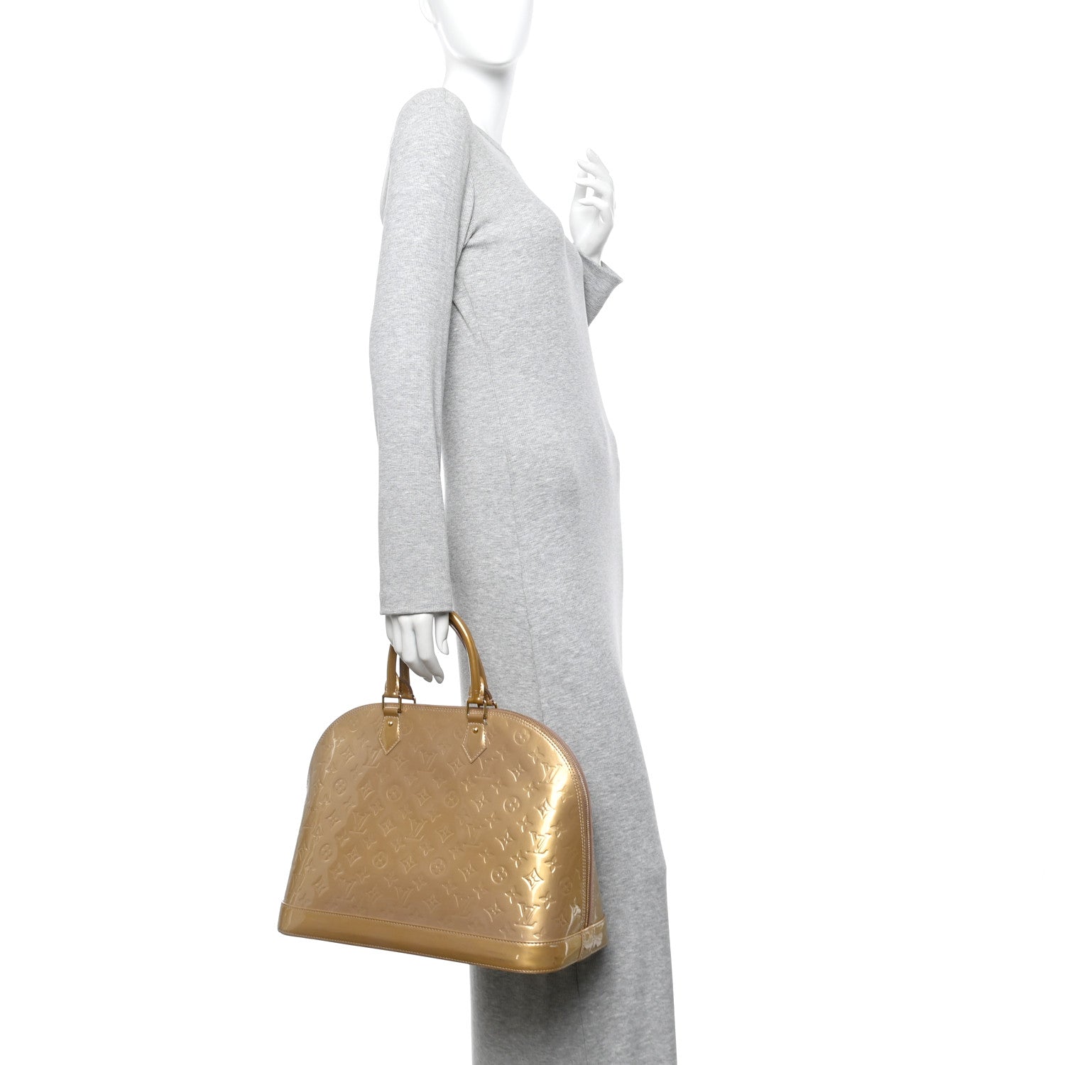 Louis Vuitton Vernis Alma GM Beige Poudre 2 of 15