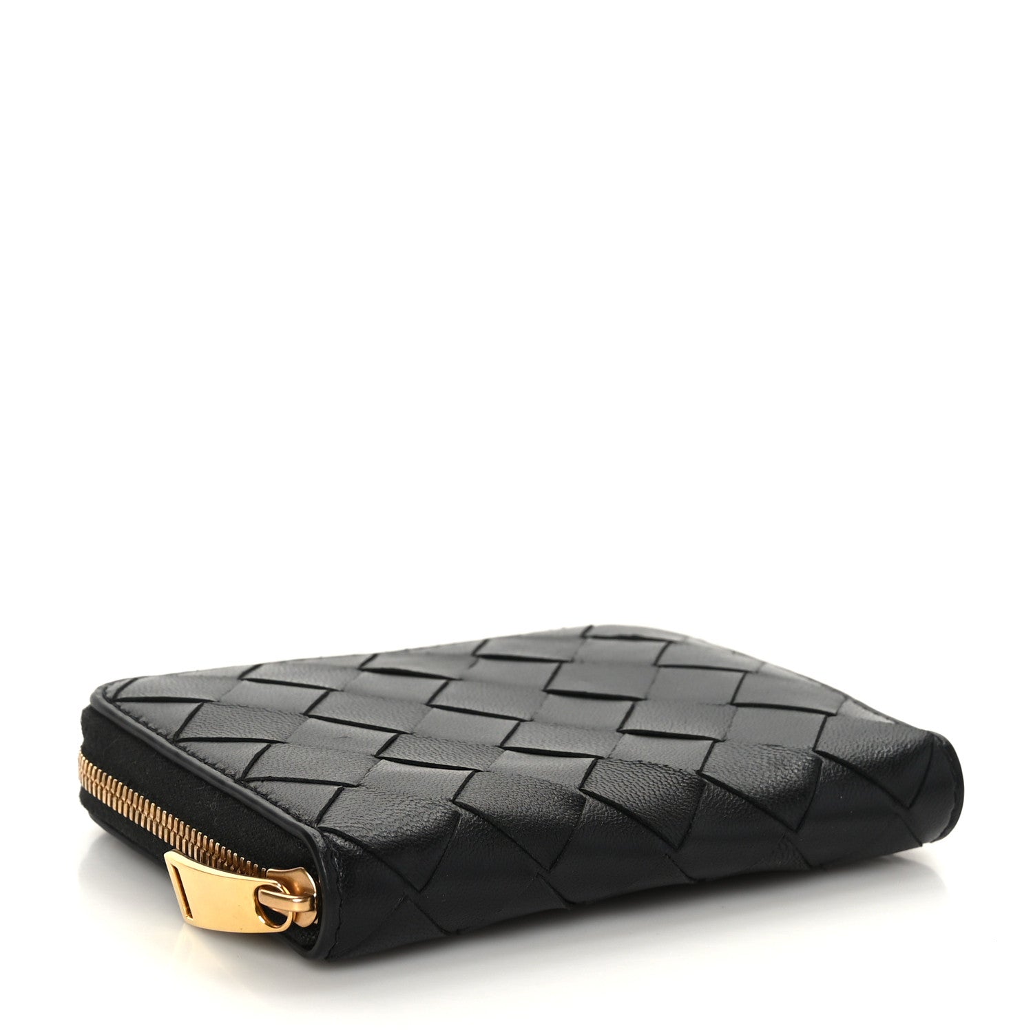 Bottega Veneta Nappa Intrecciato Zip Around Coin Purse Black 4 of 6