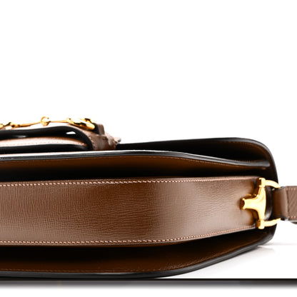 Gucci Azalea Calfskin Horsebit 1955 Shoulder Bag  Brown Sugar 10 of 11