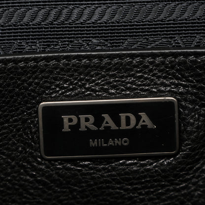 Prada Glace Calfskin Sound Tote Bag Militare Black 6 of 15