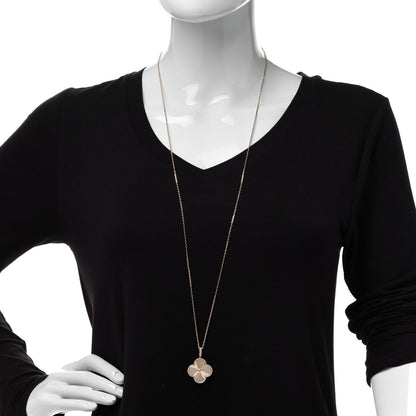 Van Cleef & Arpels 18K Yellow Gold Guilloche Magic Alhambra Long Necklace 2 of 7