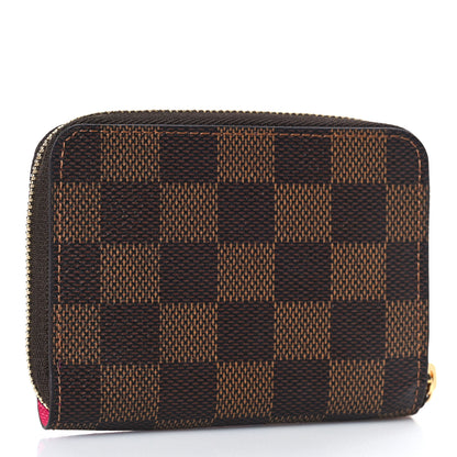 Louis Vuitton Damier Ebene 2020 Christmas Animation Roller Coaster Zippy Coin Purse Pivoine 3 of 8