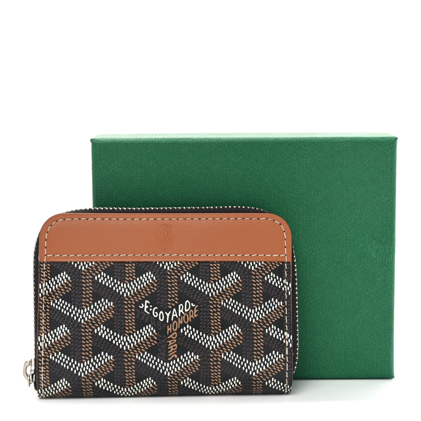 Goyardine Matignon Porte Monnaei Wallet Black Gold