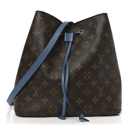 Louis Vuitton Monogram Neonoe MM Blue Jean 1 of 16