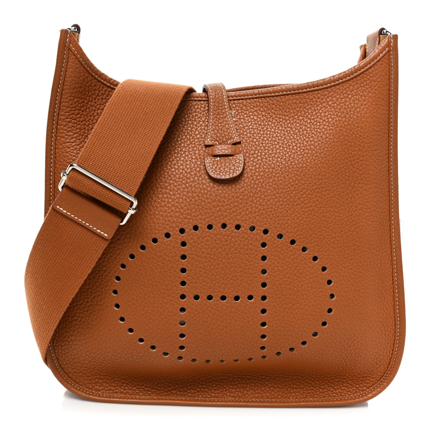 Hermes Taurillon Clemence Evelyne III PM Gold 1 of 13