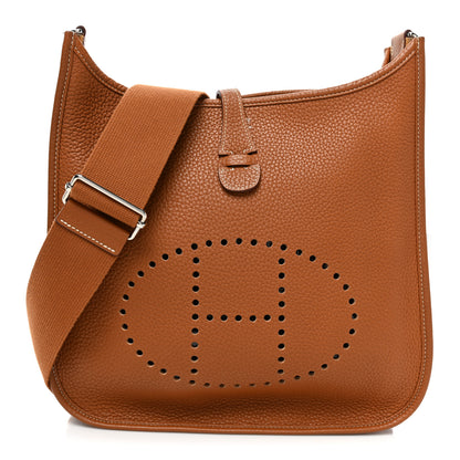 Hermes Taurillon Clemence Evelyne III PM Gold 1 of 13