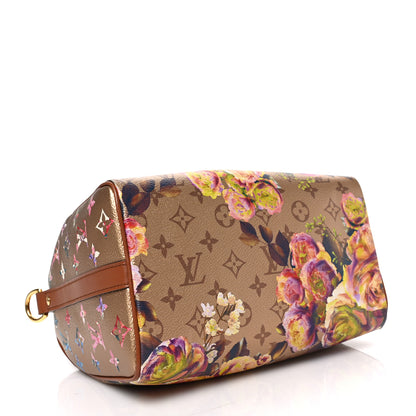 Louis Vuitton Metallic Monogram LV Garden Speedy Bandouliere 25 Gold 4 of 9