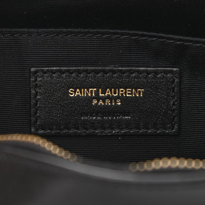 Saint Laurent Suede Calfskin Monogram Lou Camera Bag Black 6 of 10