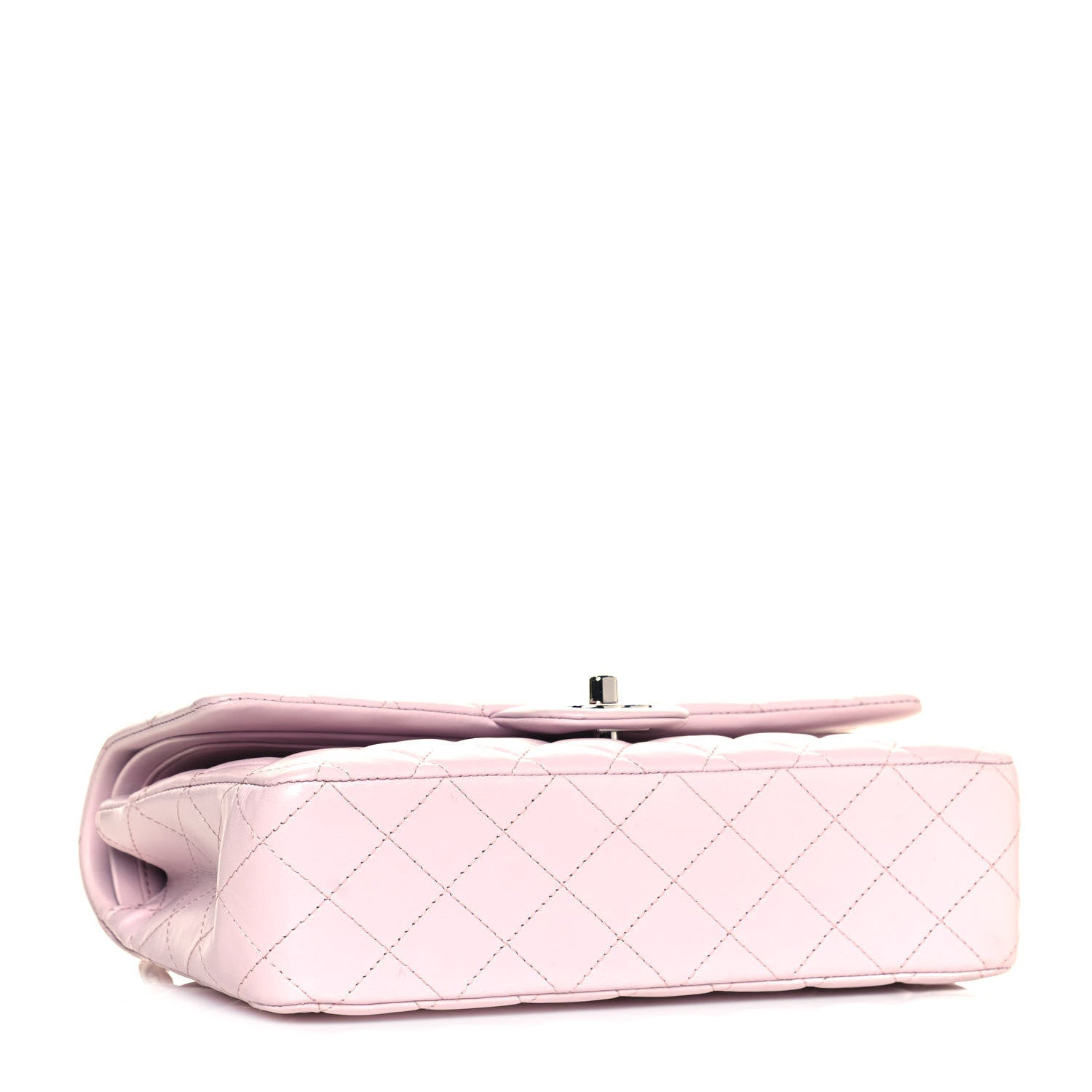 Chanel Lambskin Quilted Medium Double Flap Light Pink 3 of 12
