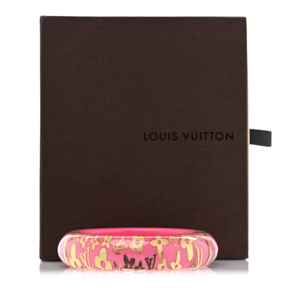 Louis Vuitton Resin Medium Inclusion Bracelet GM Fuchsia 4 of 4
