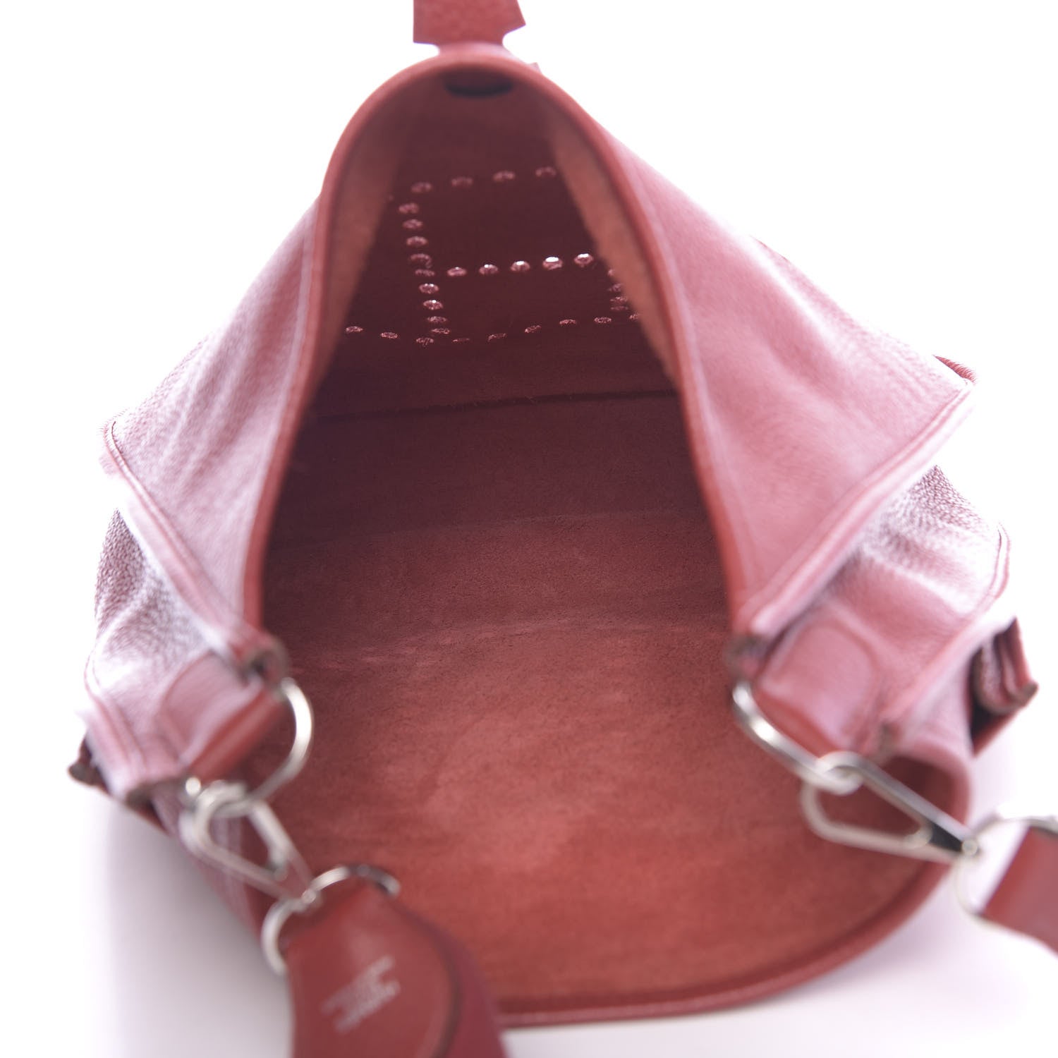 Hermes Taurillon Clemence Evelyne III GM Rouge Garance 5 of 10