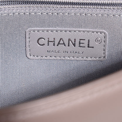 Chanel Calfskin Chevron New Medium Boy Flap Grey 7 of 9
