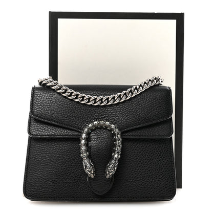 Gucci Calfskin Mini Dionysus Shoulder Bag Black 11 of 11