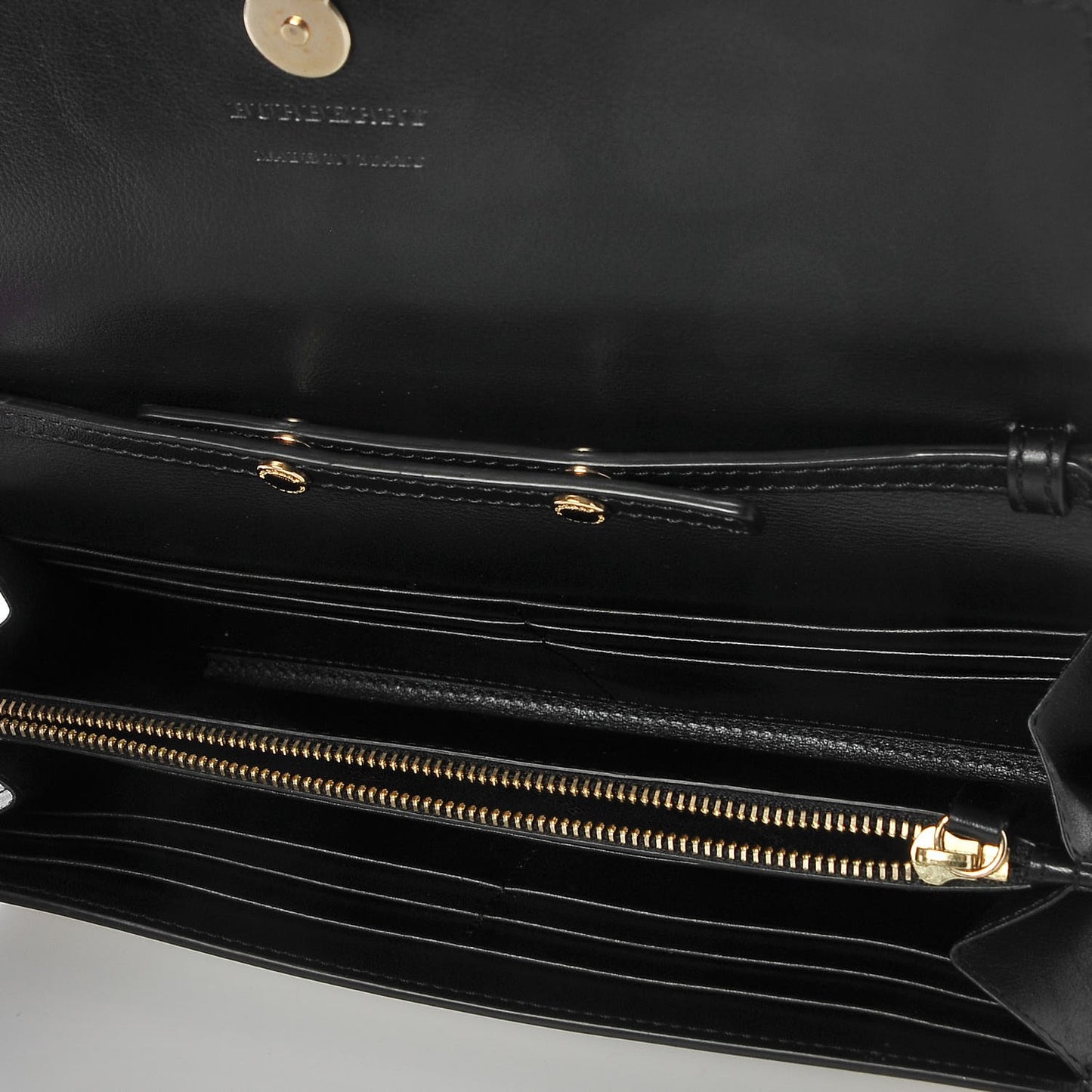 Calfskin House Check Henley Wallet On Chain Black