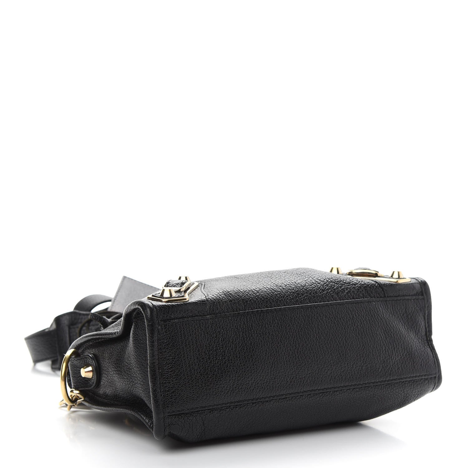 Balenciaga Chevre Gold Metallic Edge Hardware Mini City Black 4 of 11