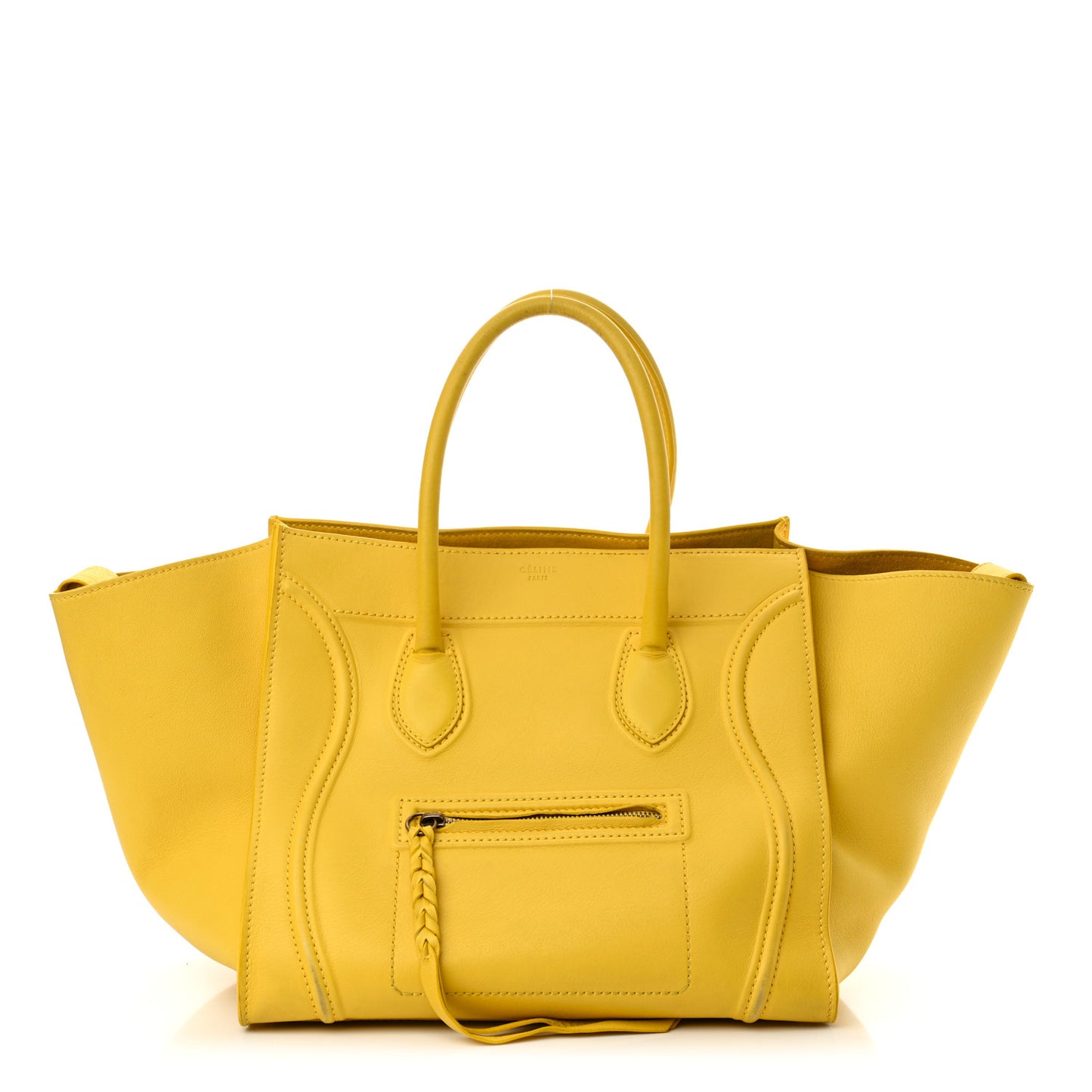 Supple Calfskin Medium Phantom Luggage Sun Yellow