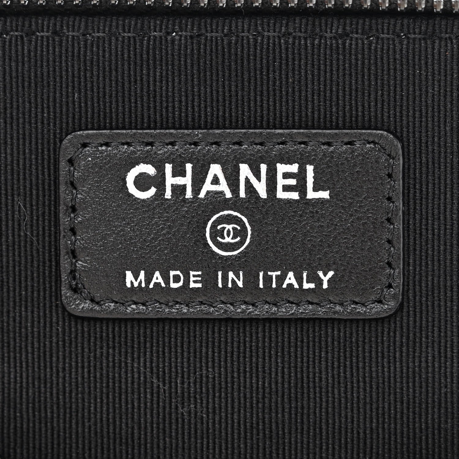 Chanel Velvet Quilted Small Vanity Case With Chain Black 6 of 10