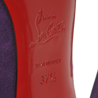 Christian Louboutin Suede So Kate 120 Pumps 37.5 Violet 9 of 10