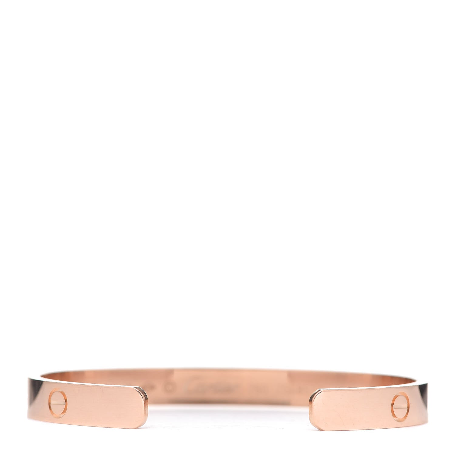 Cartier 18K Pink Gold LOVE Cuff Bracelet 17 3 of 4