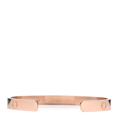 Cartier 18K Pink Gold LOVE Cuff Bracelet 17 3 of 4