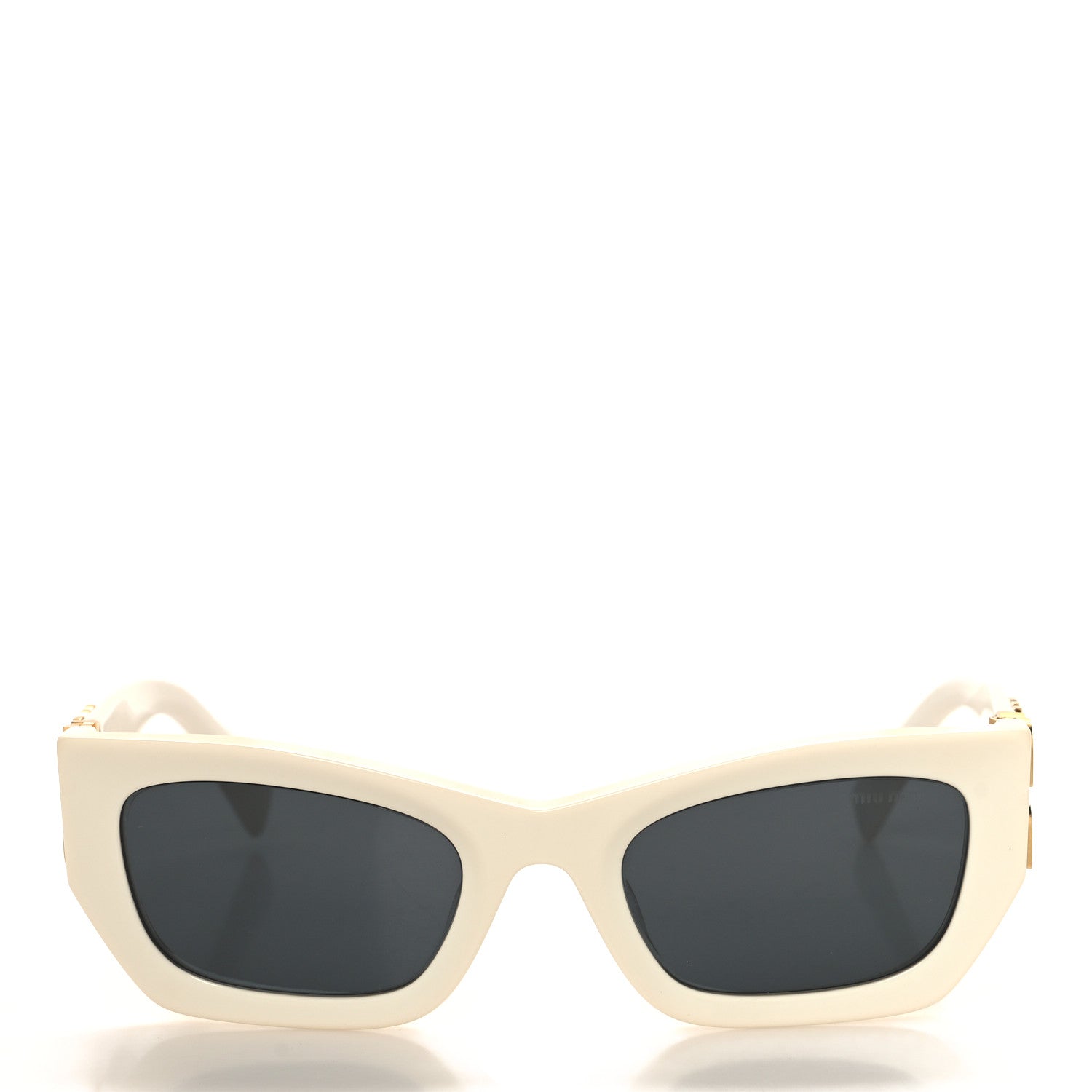 Miu Miu Acetate Rectangle Sunglasses SMU09W White 2 of 7