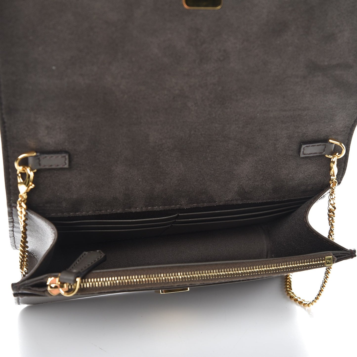 Vitello Liberty Studded Tube Wallet On Chain Carbone Multicolor