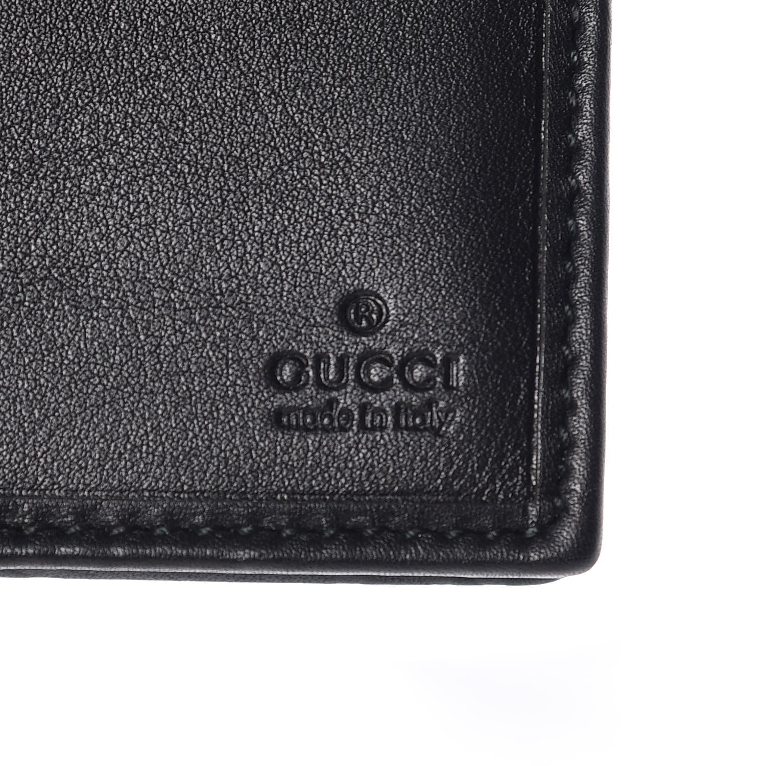 Gucci Guccissima Twins Continental Flap Wallet Black 7 of 11