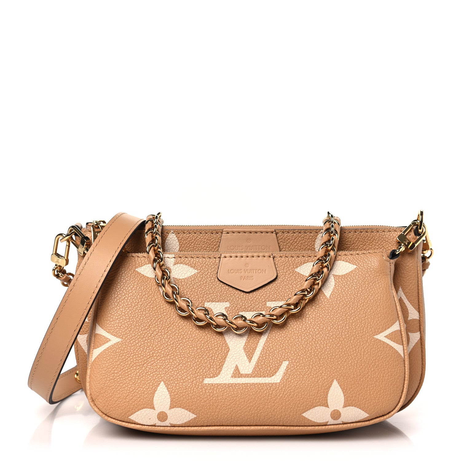 Louis Vuitton Empreinte Monogram Giant Multi Pochette Accessories Arizona Creme 1 of 10