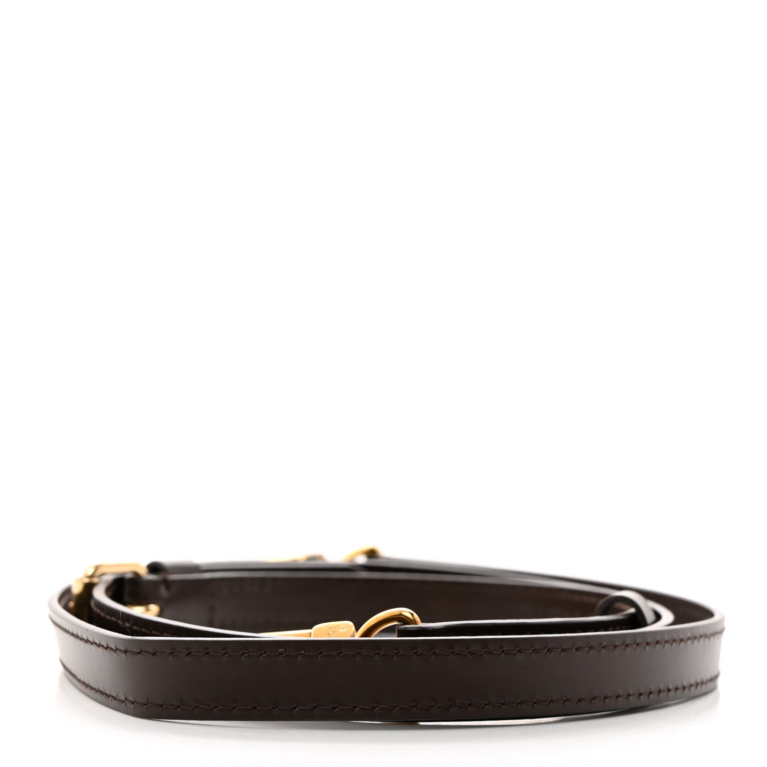 Louis Vuitton Calfskin 16mm Adjustable Shoulder Strap Brown 2 of 5