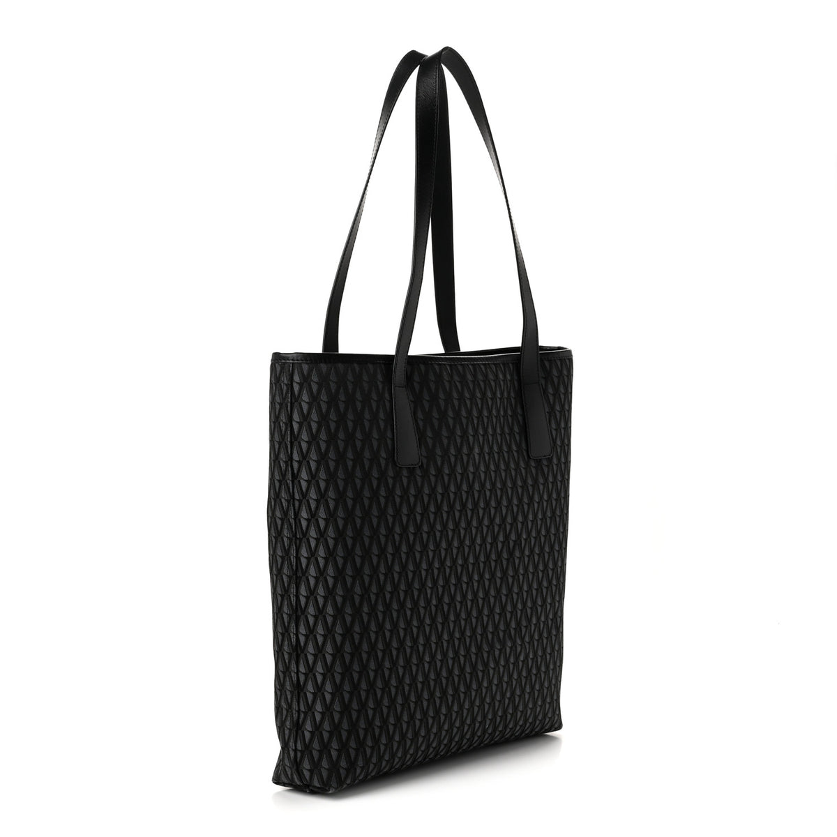 Fabric Jacquard Calfskin La Medusa Tote  Black