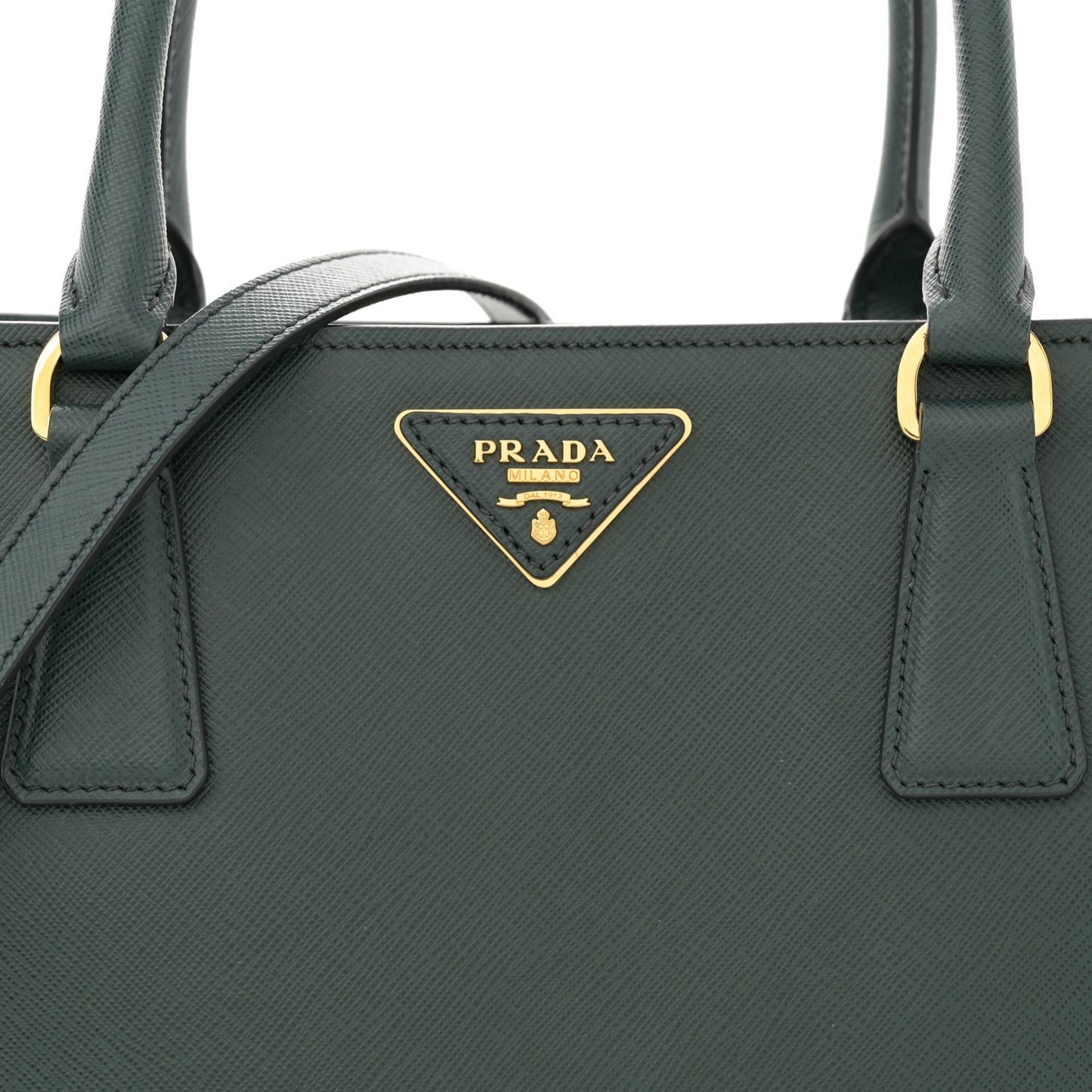 Saffiano Lux Medium Tote Smeraldo