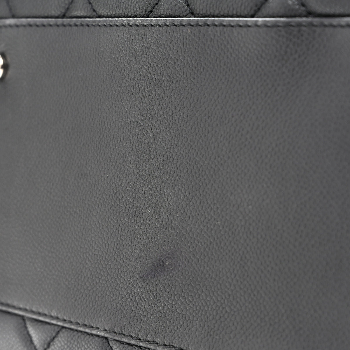 Caviar Quilted Timeless Bowler Black