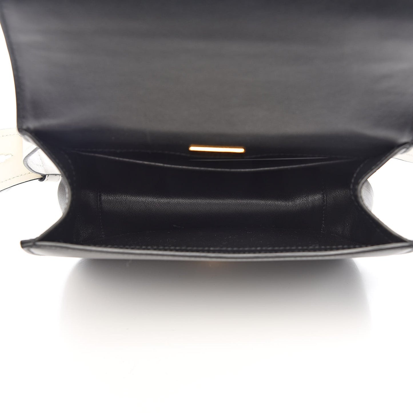 City Calfskin Crossbody Bag Black White
