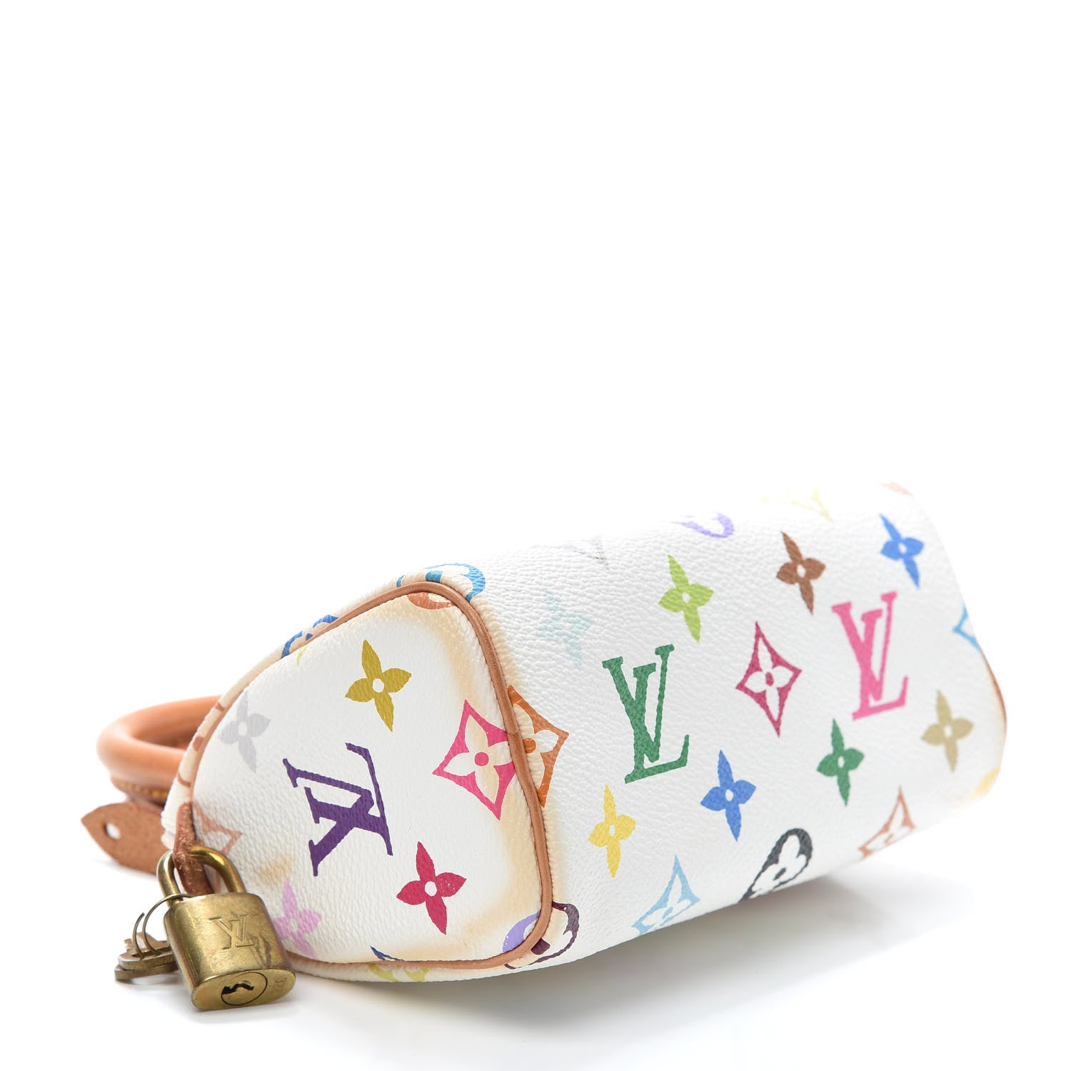 Louis Vuitton Monogram Multicolor Mini Sac HL Speedy White 4 of 8