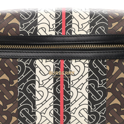 Burberry E-Canvas Monogram Stripe Medium Sonny Bum Bag Bridle Brown 7 of 9
