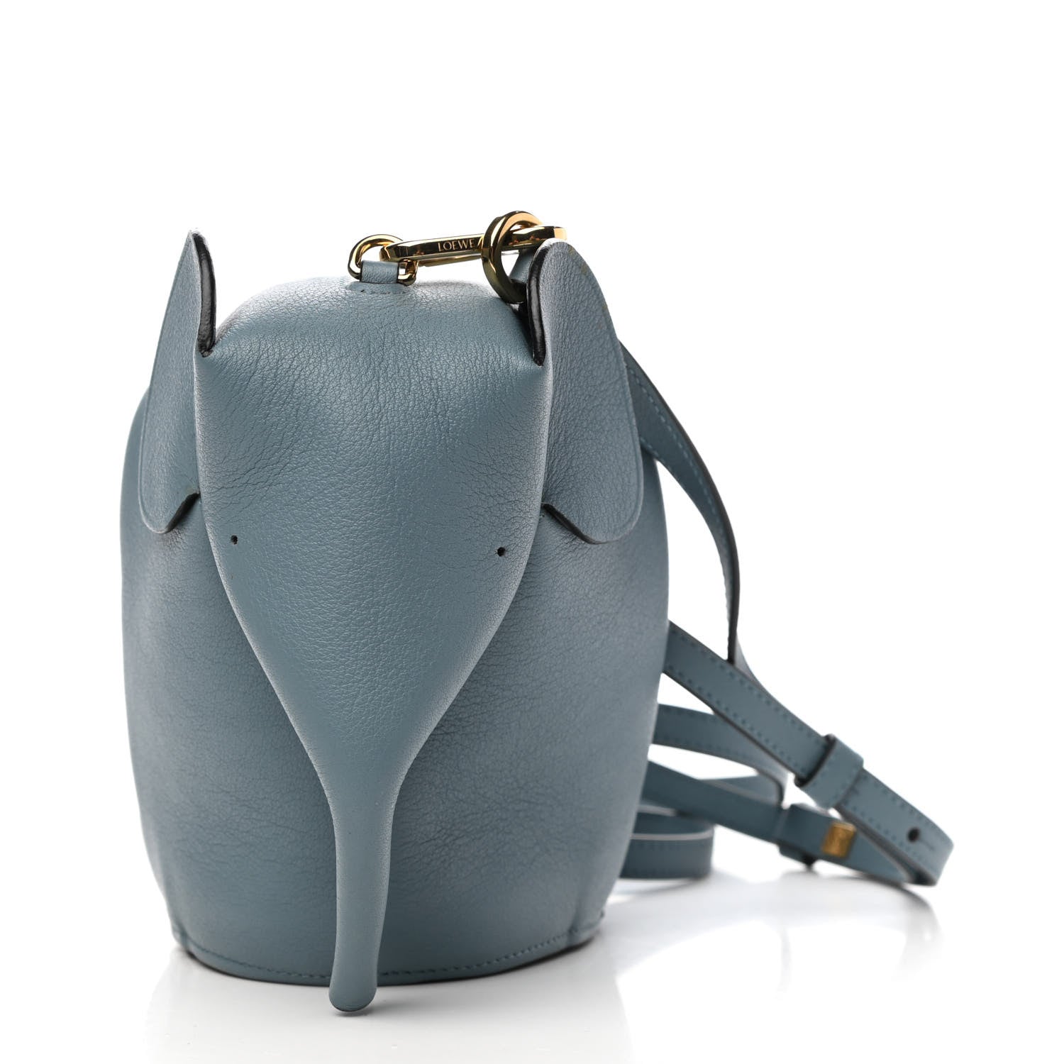 Loewe Calfskin Mini Elephant Crossbody Bag Stone Blue 9 of 9