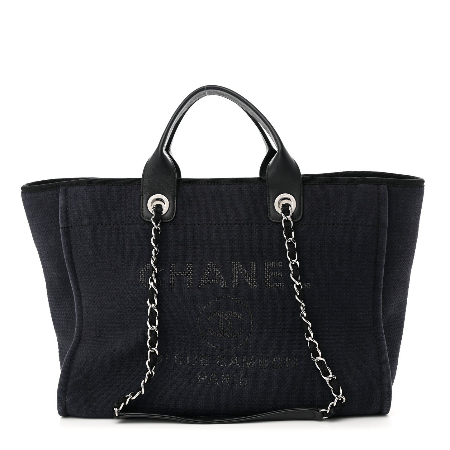 Mixed Fibers Medium Deauville Tote Black